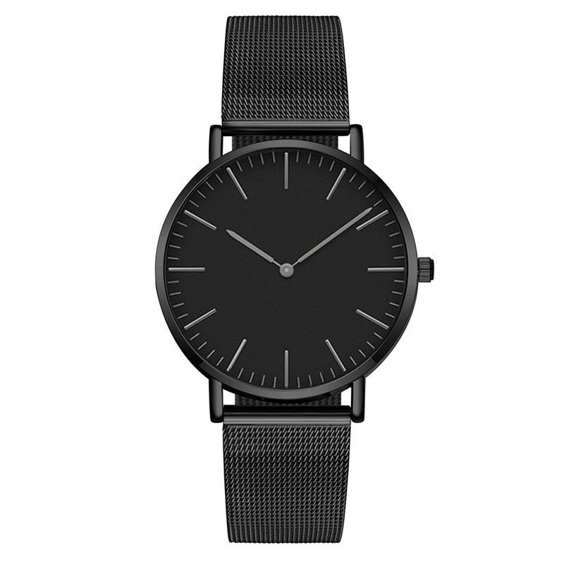 Relógio Feminino Minimalista Com Pulseira de Aço Inoxidável