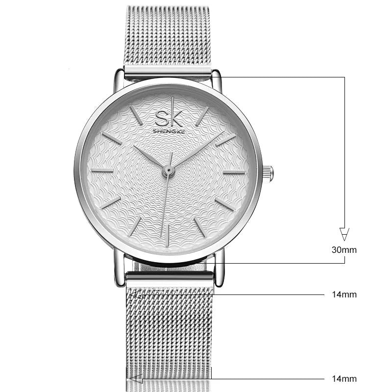 Relógio Feminino Pequeno Premium Sk Slim